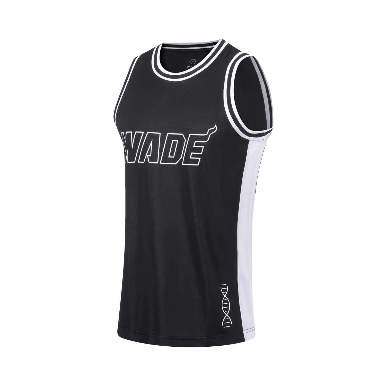 Unisex Basketball-Competition Top "Wade-Style" schwarz-weiß - AAYT051-14 S = XS EU