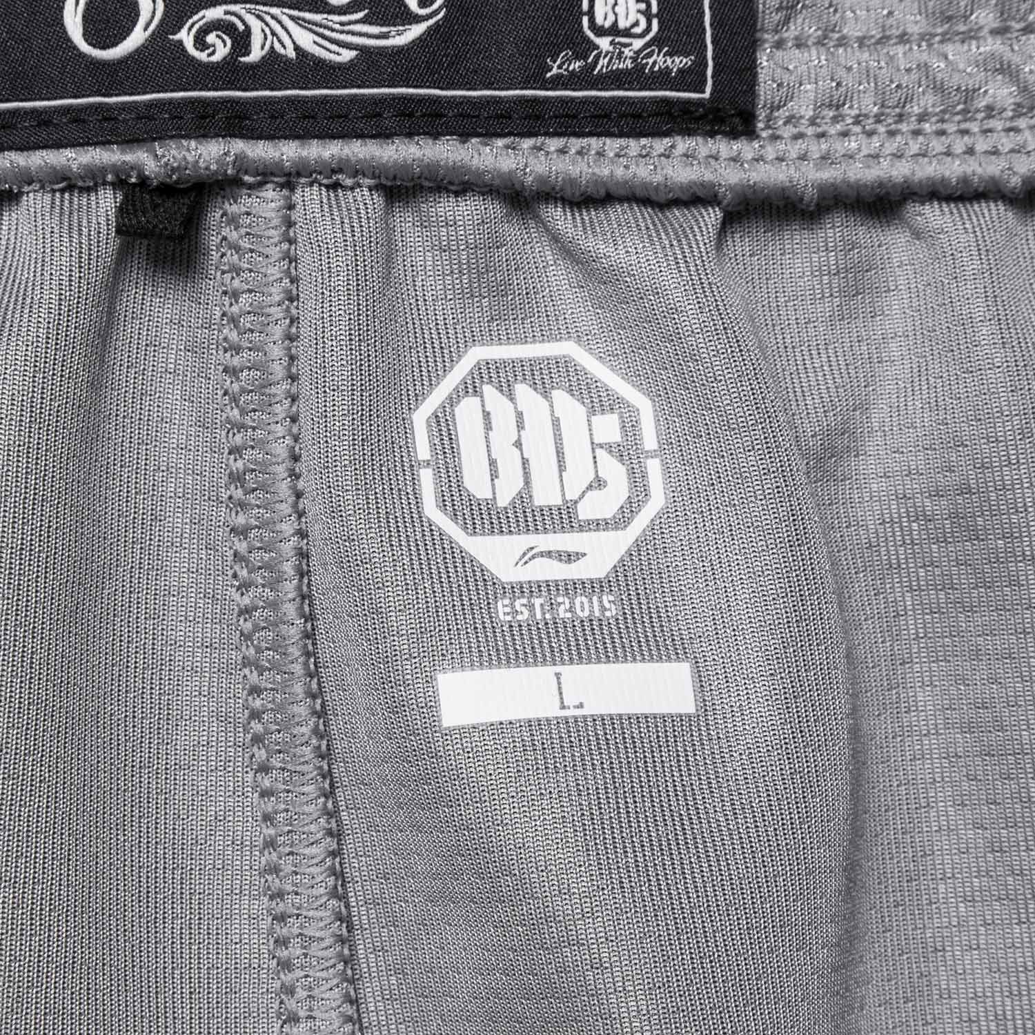 Unisex Basketball-Short "Anti-Warrior" Badfive BIG Grey-Black - AAPT045-9 5XL = 4XL EU