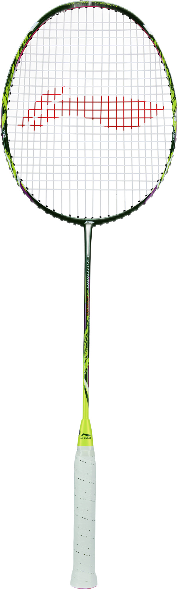 Badmintonschläger Lightning 2000 bespannt Gelb-Grün - AYPR014-1