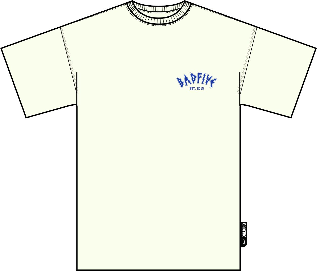 Unisex Basketball T-Shirt "BADFIVE" Anti-Warrior white - AHST289-5 5XL = 4XL EU