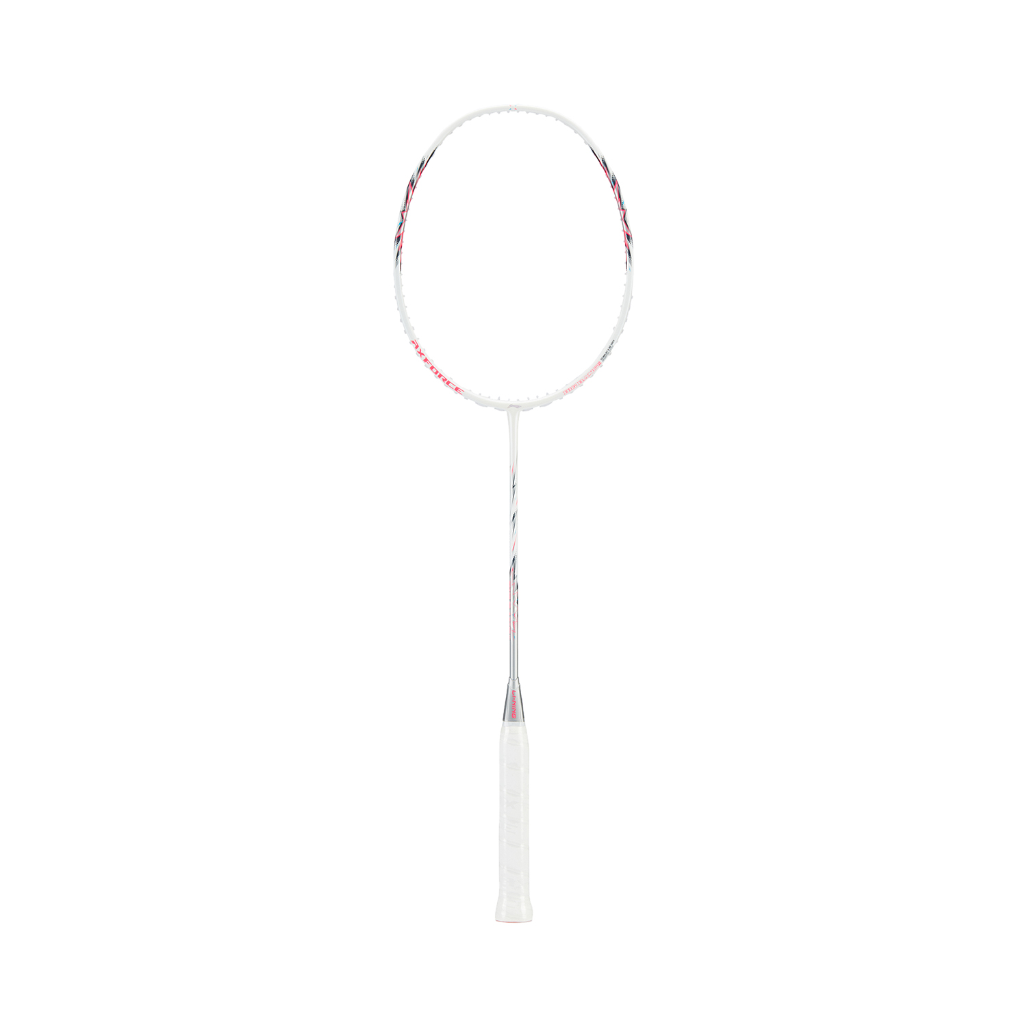 Badmintonracket AXFORCE BIGBANG (5U) White/Pink - unstrung - AYPU051-5