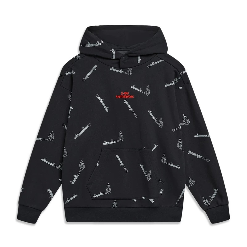 Unisex Skateboard Casual Hoody "Boards" schwarz - AWDT955-1 XS = XXS EU