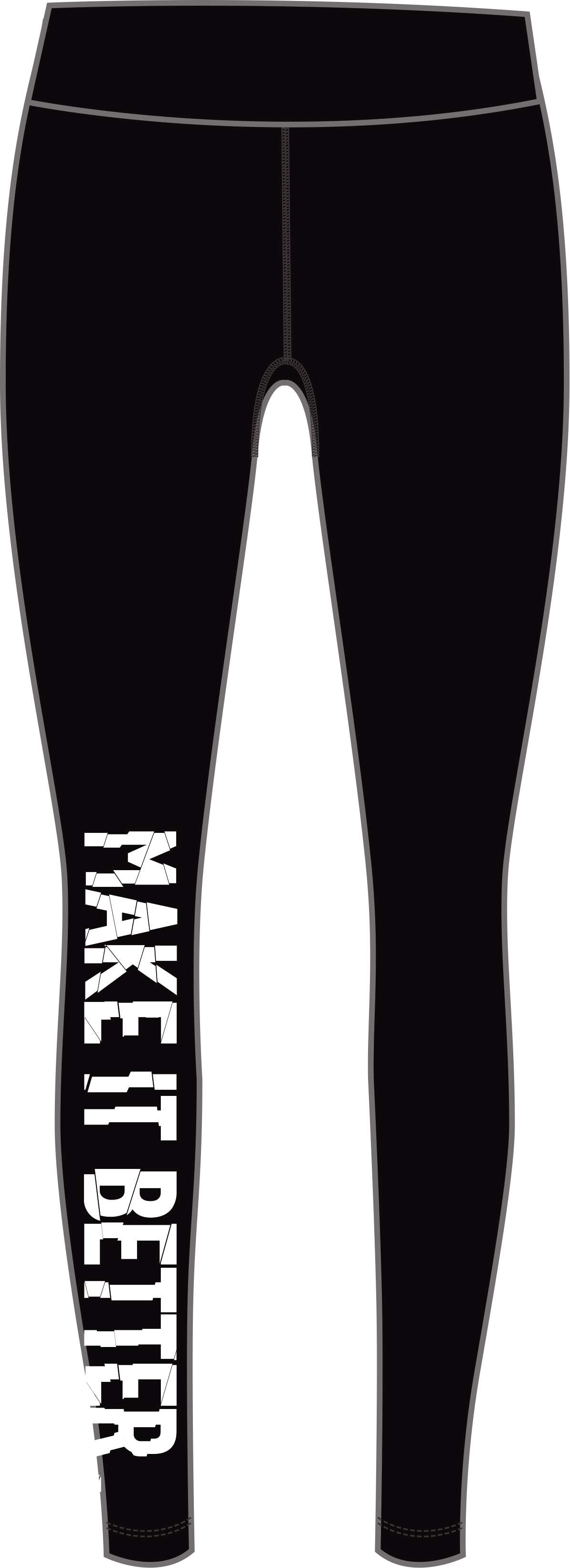 Layer Pants Standard Black - AULP052-2