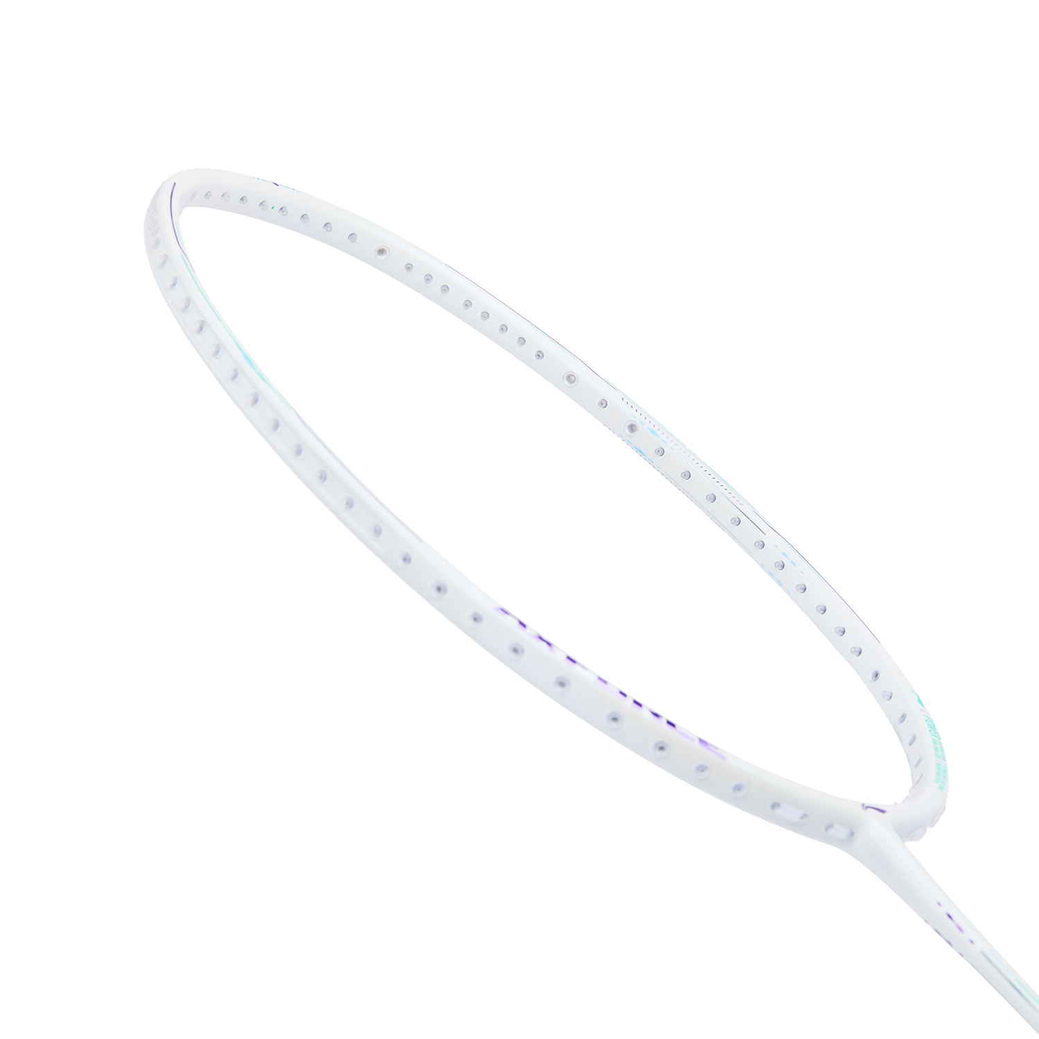 Badmintonracket AXFORCE 80 (5U) white unstrung - AYPV035-5