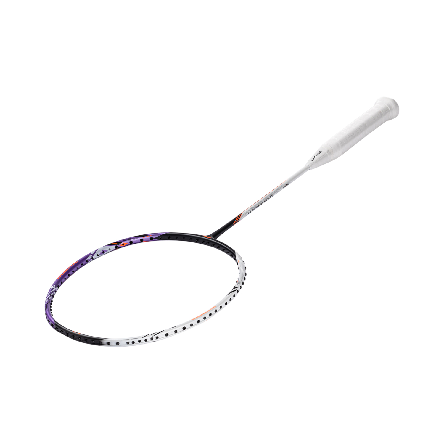 Badmintonracket HalberTec 1000 (5U) black/purple strung  - AYPV021-50