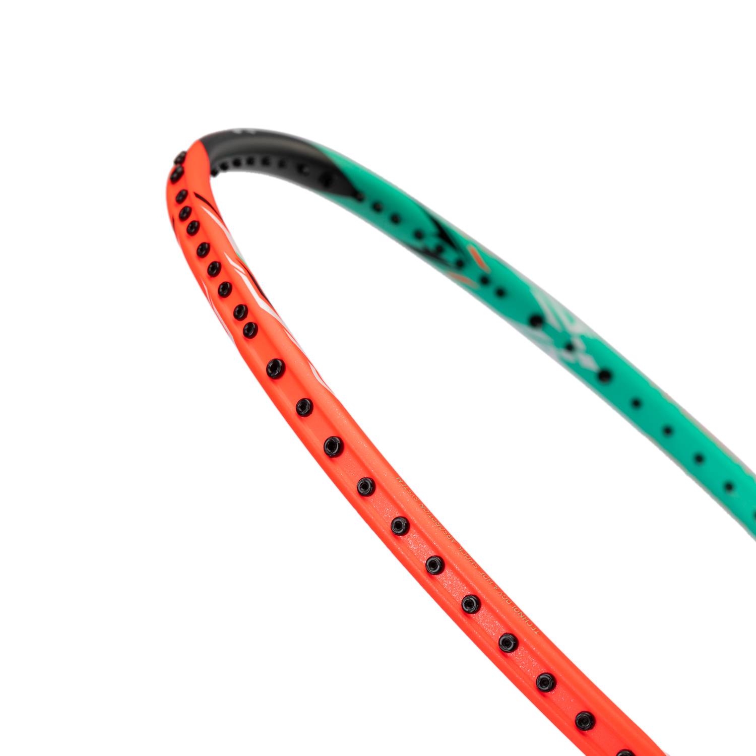 Badmintonracket HalberTec 7000 (4U) G6 turqouise/orange - unbespannt  - AYPU013-46