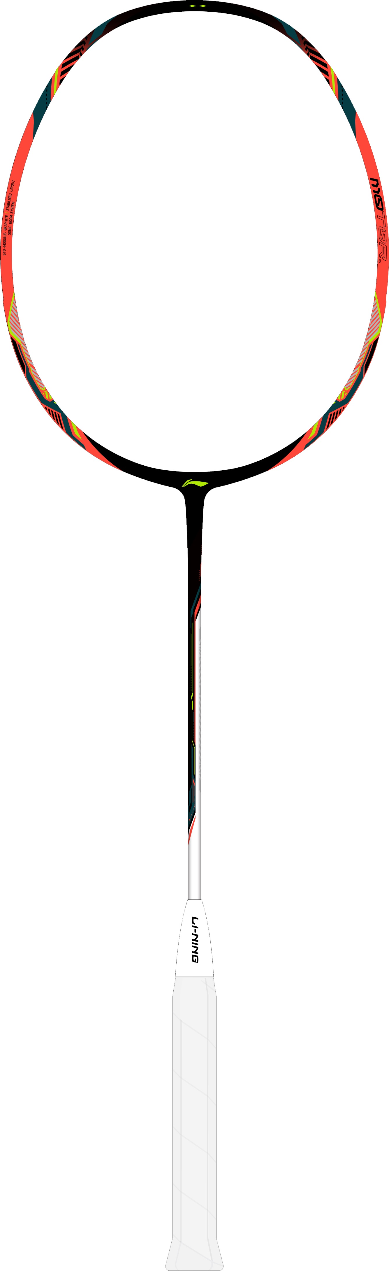 Badmintonracket HalberTec Motor (5U) black/neon-pink - unstrung  - AYPU075-5