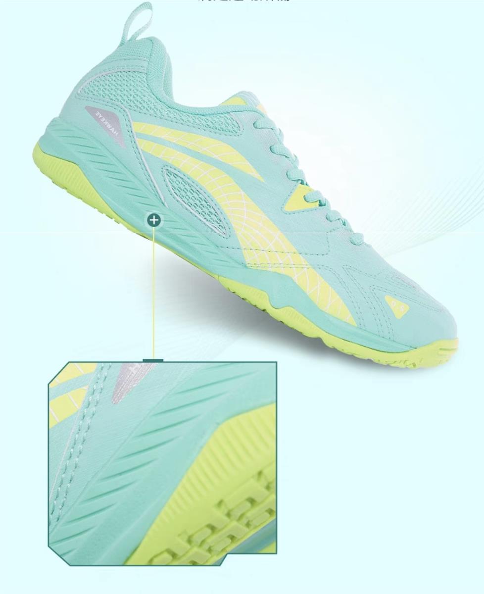 Unisex Table Tennis Competition/Training shoe Hawk Eye 2.0 - green - APTT005-4 EU 46 1/3 = US 12