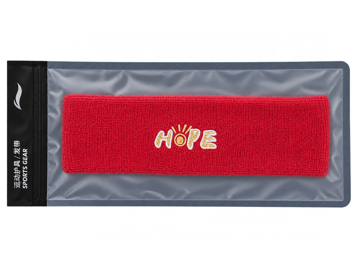 Wang Chuqin 'Hope' Headband - red - AQAU043-4