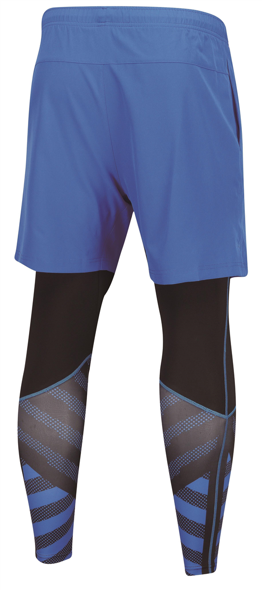 Herren Leg Warmer Shorts inklusive Tight blau - AAPN151-2 3XL