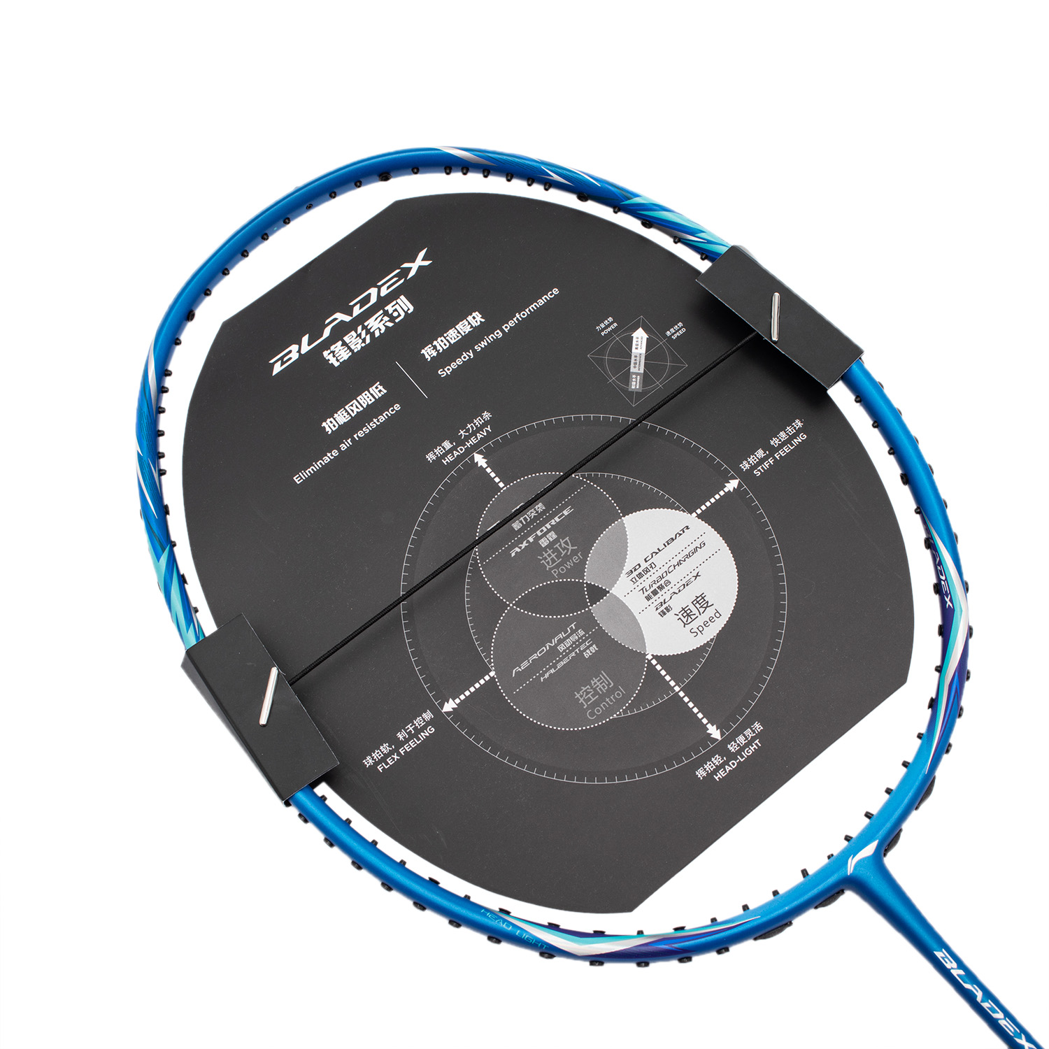 Badmintonracket BladeX SONAR (3U) Blue - unstrung - AYPT037-1