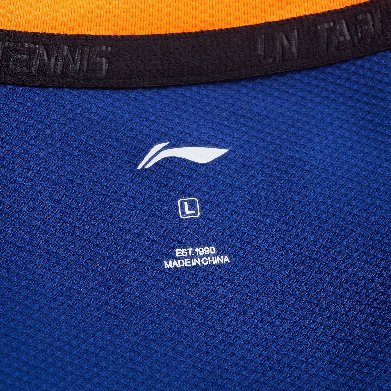 Tabletennis Men Team Competition-Shirt Topspin - blue-orange - AAYT031-4 4XS = 5XS EU