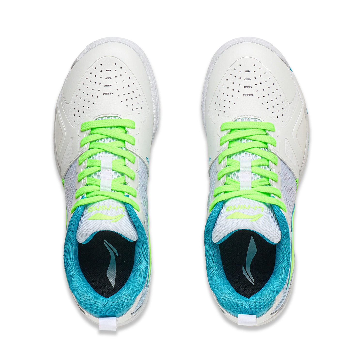 Unisex Tabletennis shoe Hawk Eye 2.0 Pro - white/light-blue - APPT009-6 EU 46 1/3 = US 12