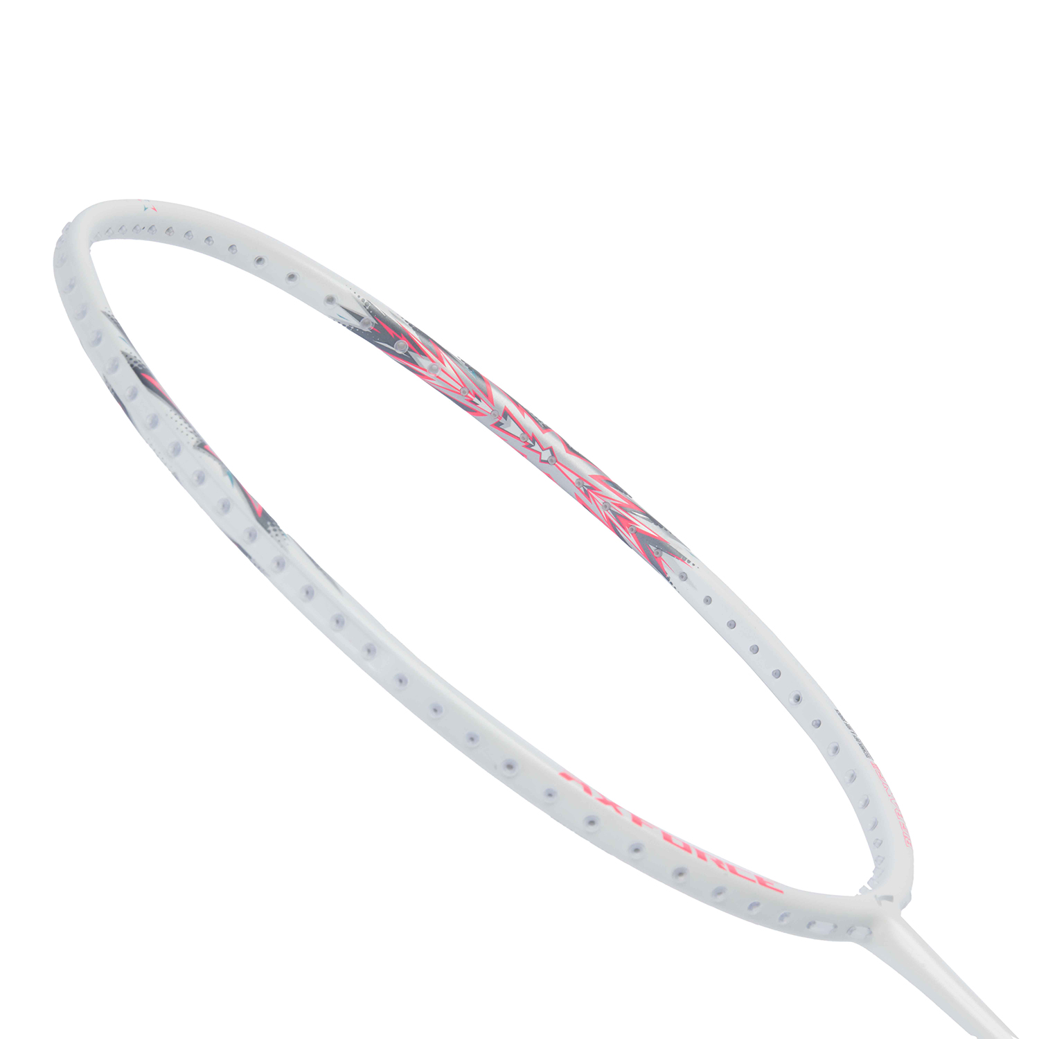 Badmintonracket AXFORCE BIGBANG (5U) White/Pink - unstrung - AYPU051-5