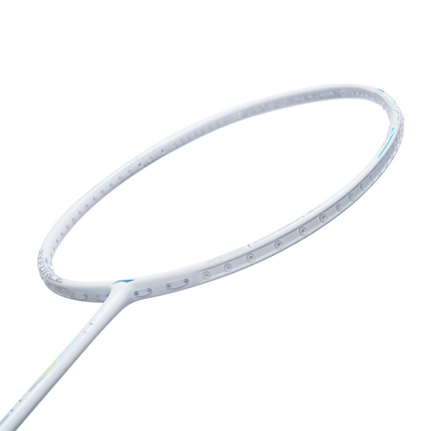 Badmintonracket AXFORCE 60 (5U) White - unstrung - AYPT055-1