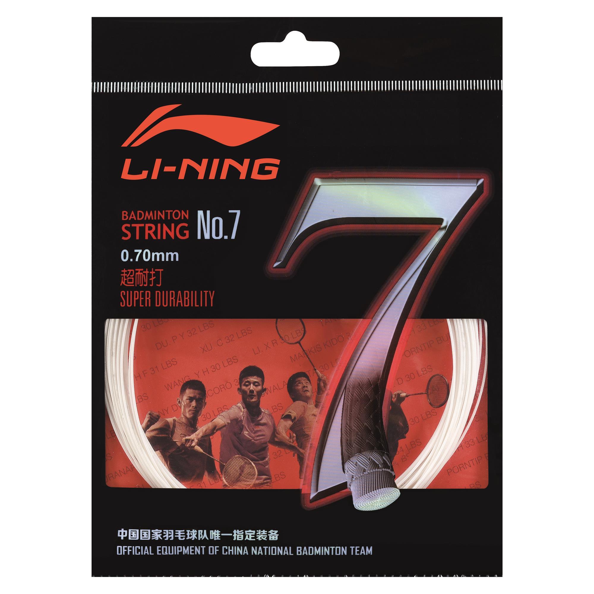 Badmintonstring No.7 - 10m-Set - White - AXJJ014-1