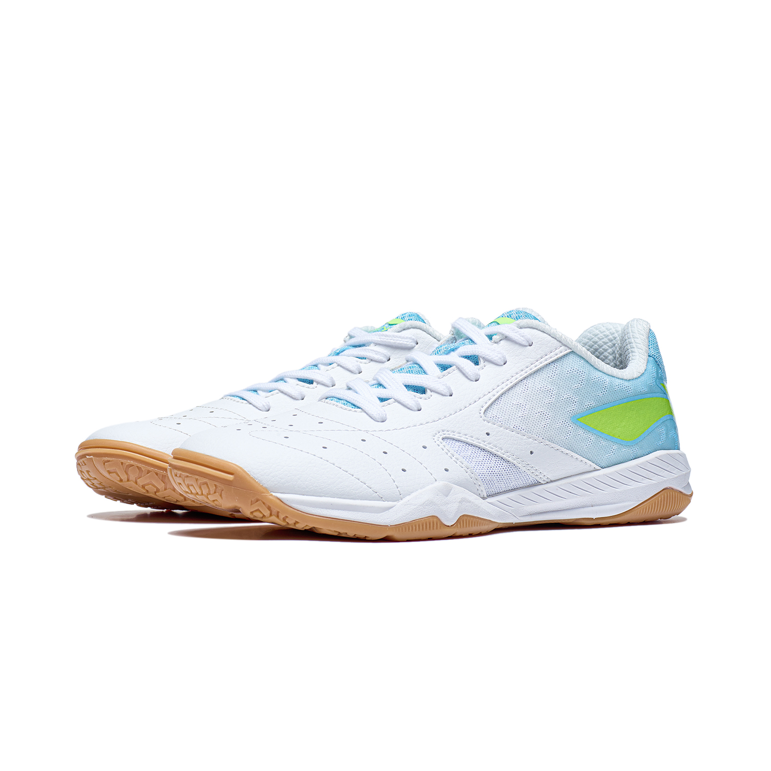 Professional Unisex Table Tennis Shoe "Champion" white/blue - APPS001-6 EU 46 1/3 = US 12