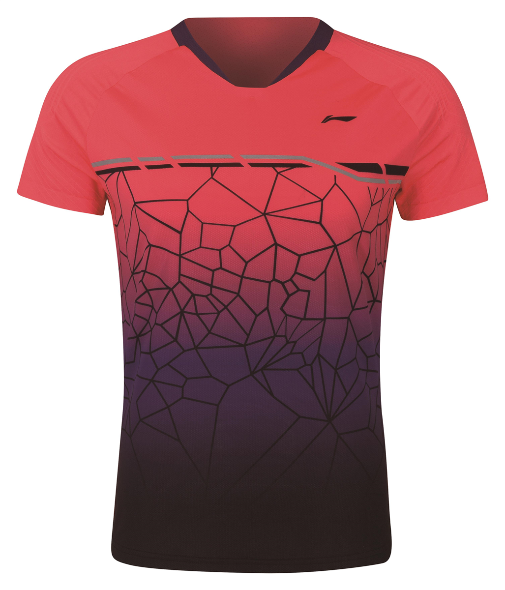 Mens Competition Shirt Web Red - AAYQ079-3