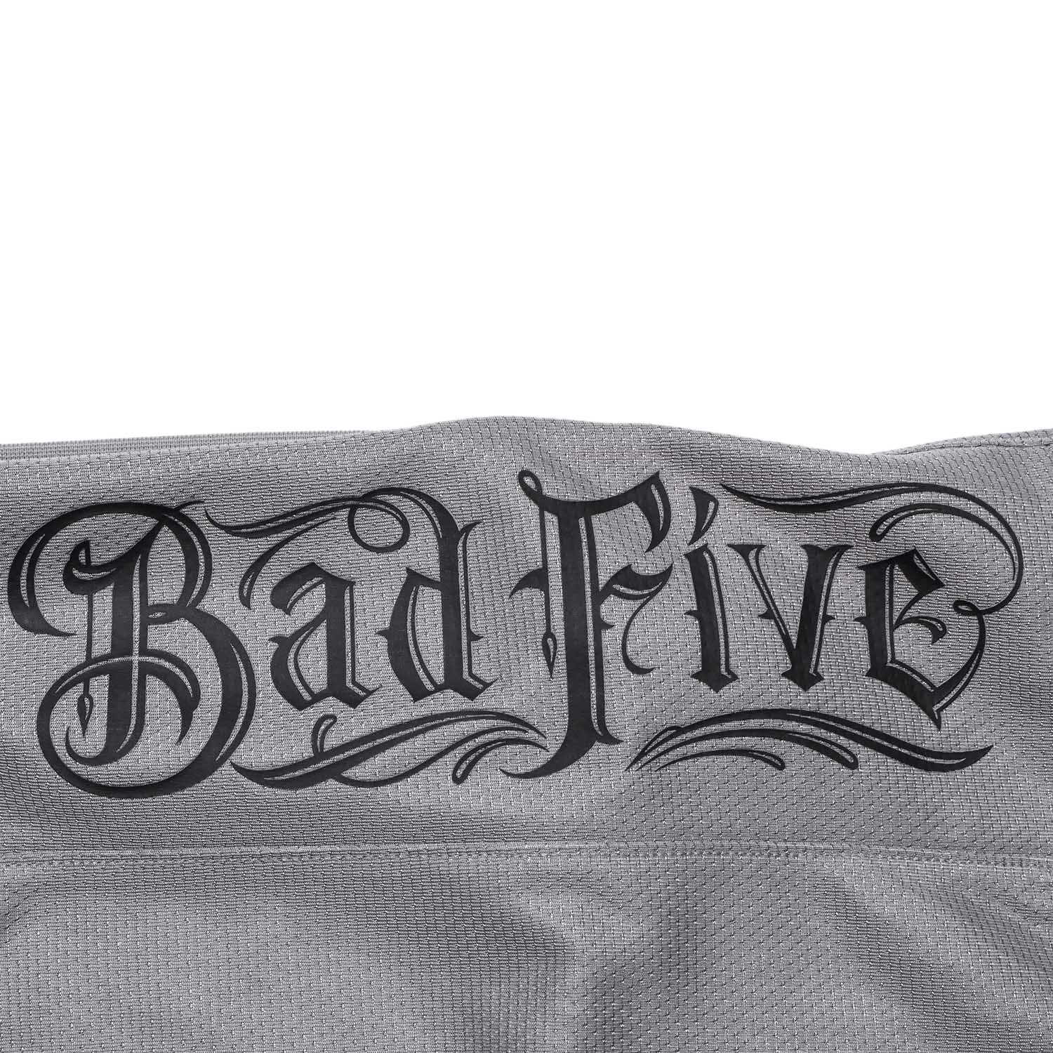 Unisex Basketball-Short "Anti-Warrior" Badfive BIG Grey-Black - AAPT045-9 5XL = 4XL EU