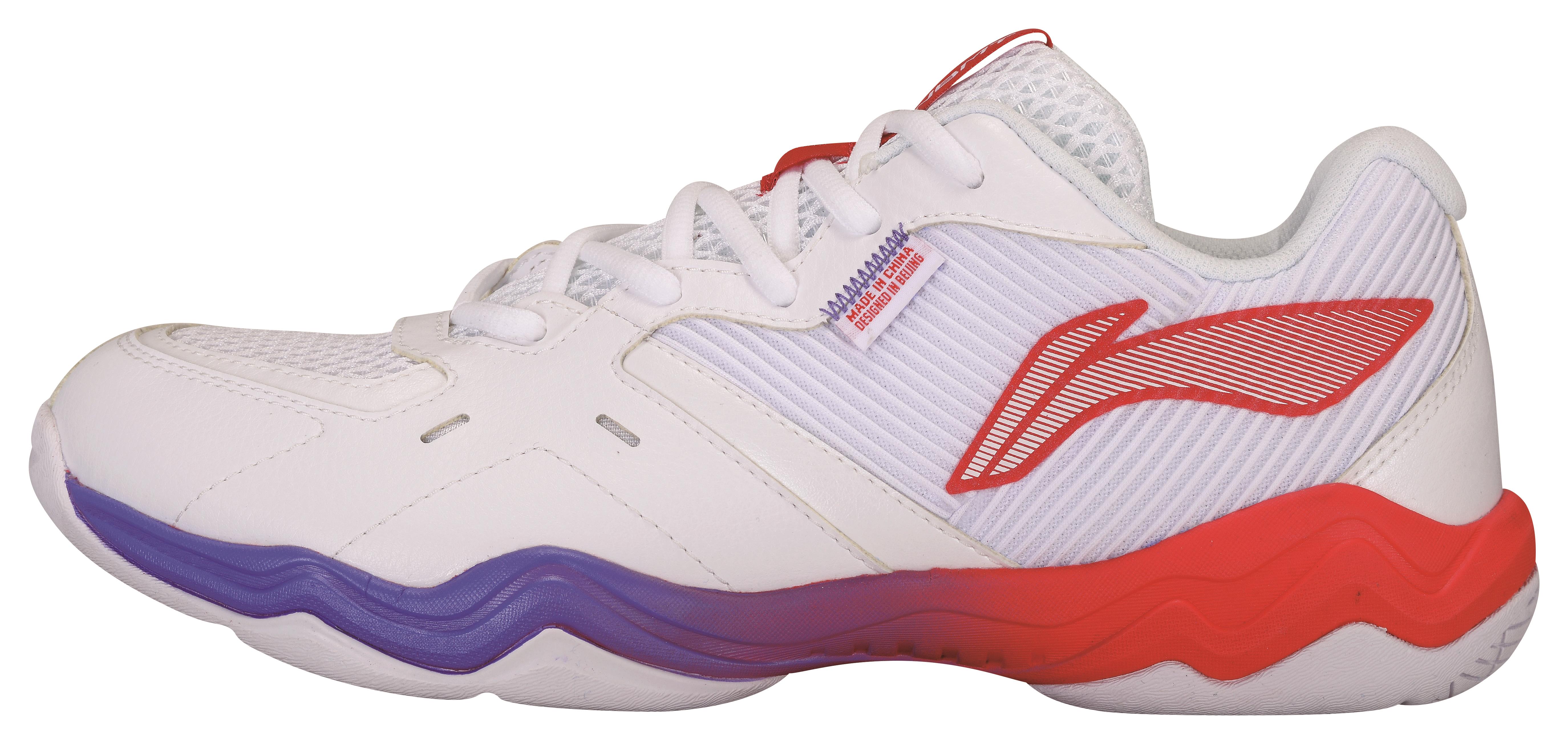 Unisex Badmintonschuh Schallwelle II weiß/rot - AYTS016-3 EU 41 -US 8 -255 mm