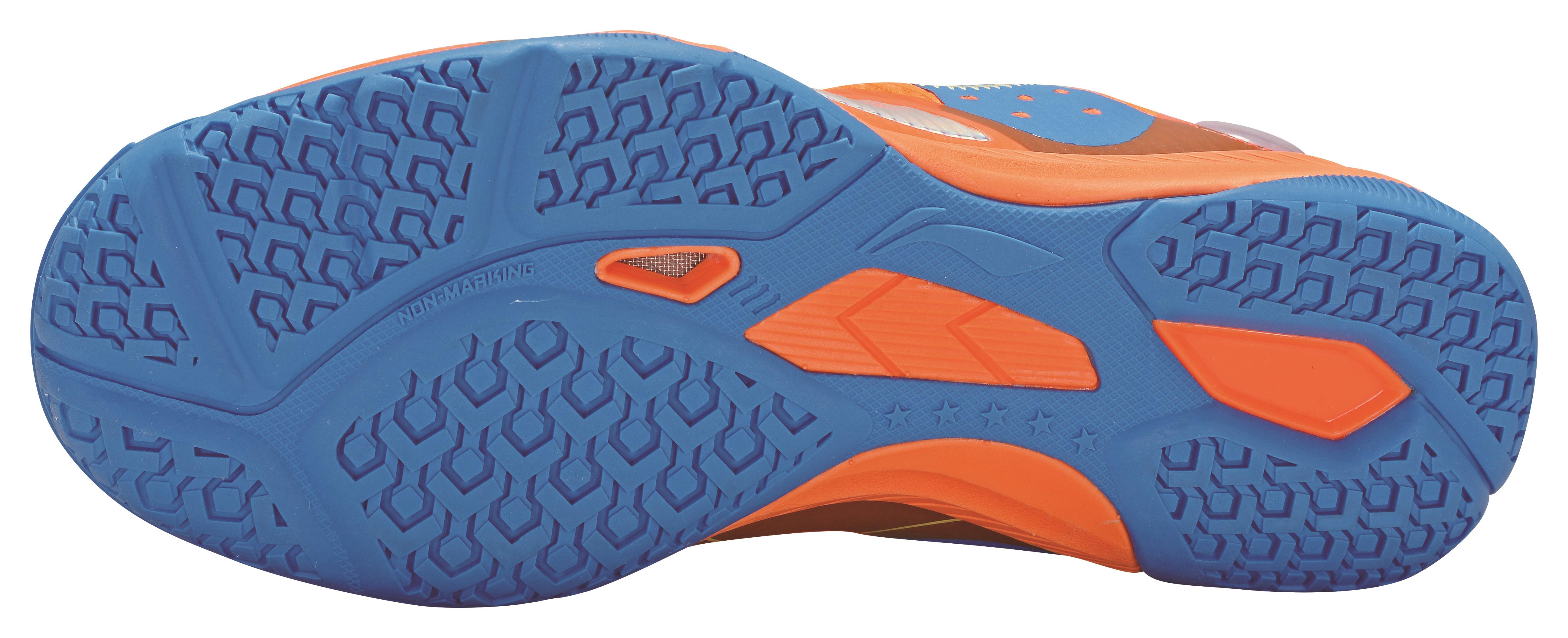 Professional Men Table Tennis Shoe Mountains - Orange-Blue - APPR017-2 EU 41 = US 8