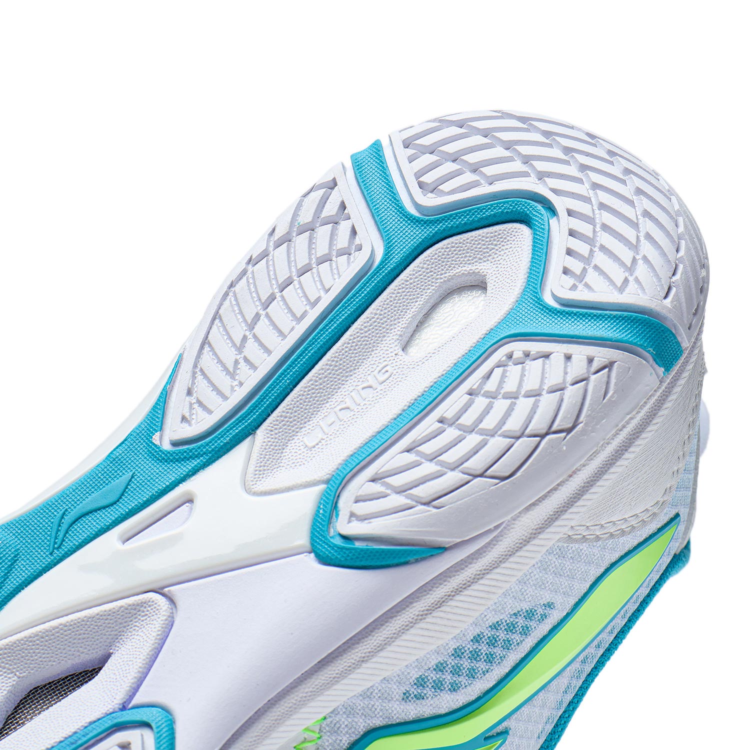 Unisex Tabletennis shoe Hawk Eye 2.0 Pro - white/light-blue - APPT009-6 EU 46 1/3 = US 12
