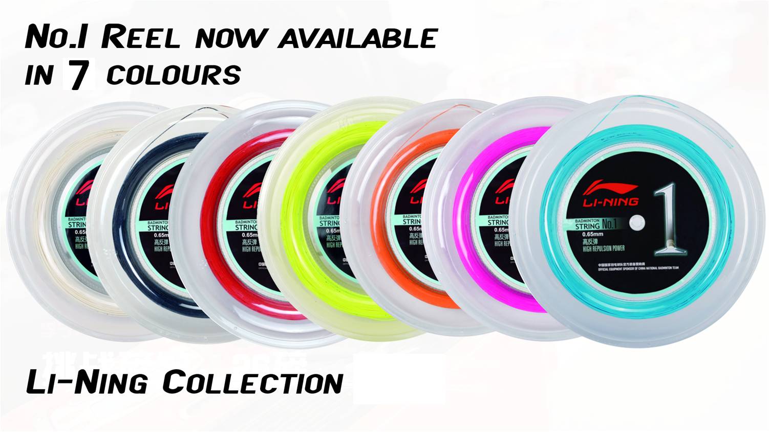 Badmintonstring No.1 - 200m-Reel in different colours - AXJJ072 Blau