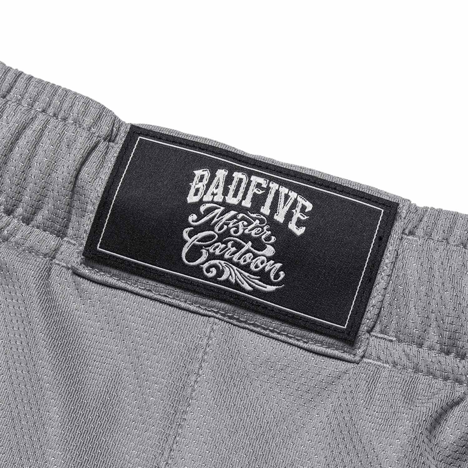 Unisex Basketball-Short "Anti-Warrior" Badfive BIG Grey-Black - AAPT045-9 5XL = 4XL EU