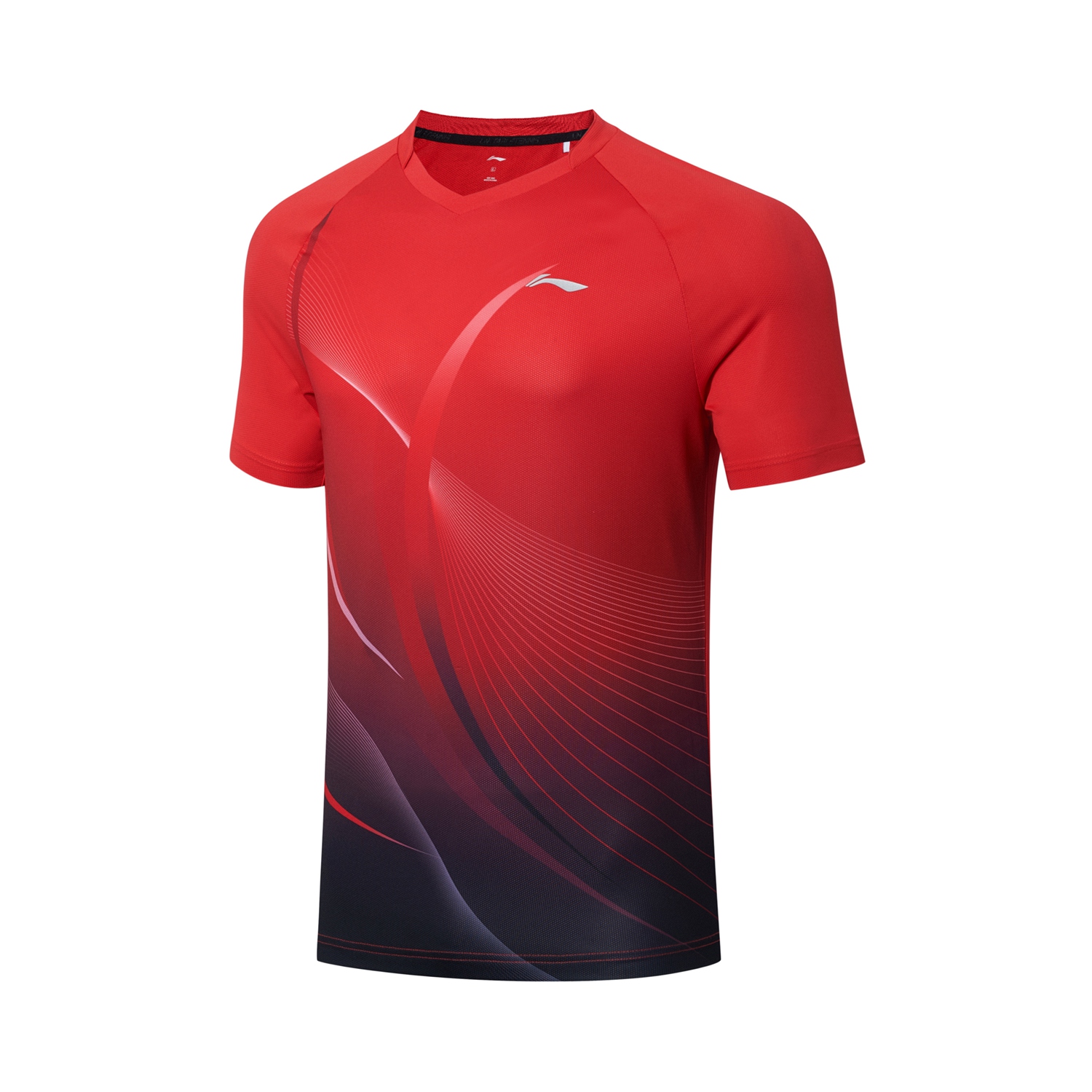 Tabletennis Men Team Competition-Shirt Topspin - red-black - AAYT031-6 4XS = 5XS EU