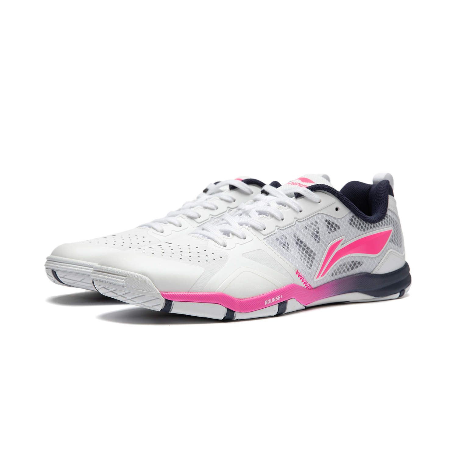 Unisex Table Tennis Shoe Hawk Eye 2.0 Pro - white-pink - APPU023-8 EU 43 = US 9,5