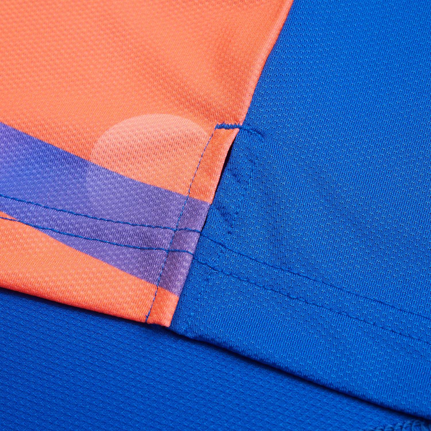 Tabletennis Men Team Competition-Shirt Topspin - orange-blue - AAYT031-2 4XS = 5XS EU