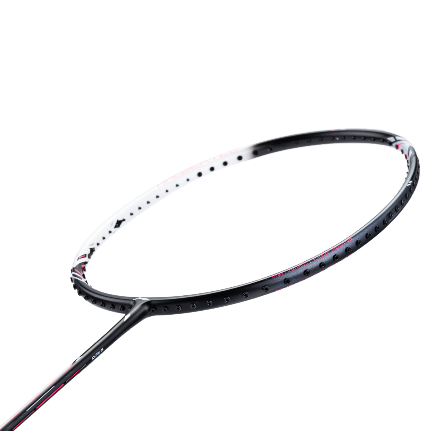 Badmintonracket HalberTec 2000 (4U) white/black - unstrung  - AYPT377-4