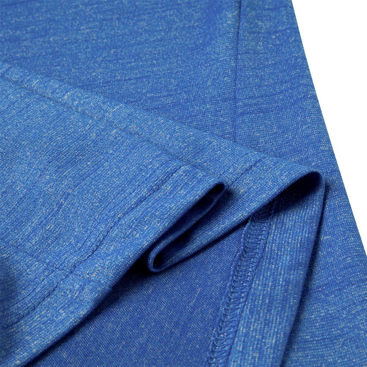 Herren Sportshirt blau-meliert - ATSQ201-3