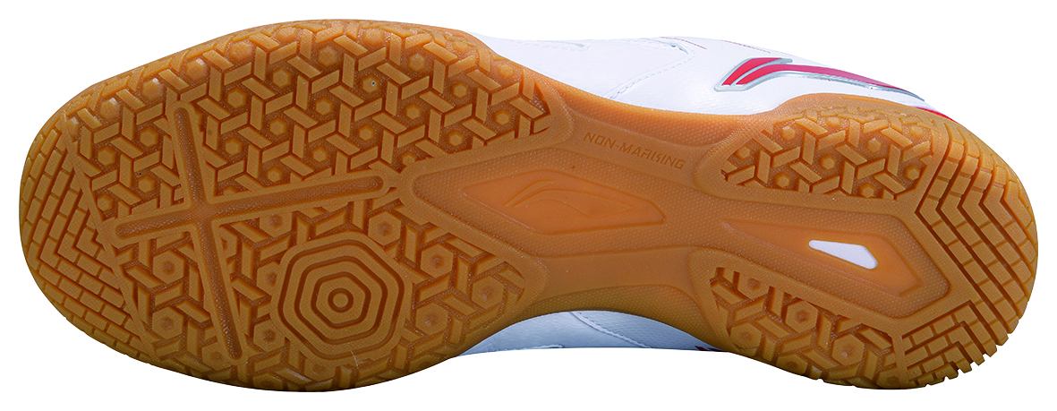 Men Table Tennis Training Shoe Hawk Eye - White/Red - APTP003-2 EU 45 = US 11