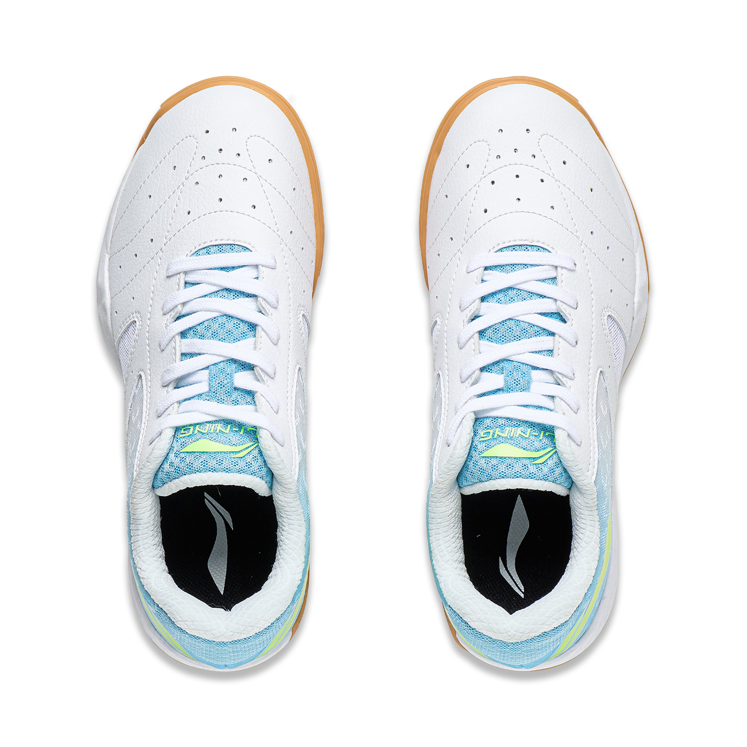 Professional Unisex Table Tennis Shoe "Champion" white/blue - APPS001-6 EU 46 1/3 = US 12