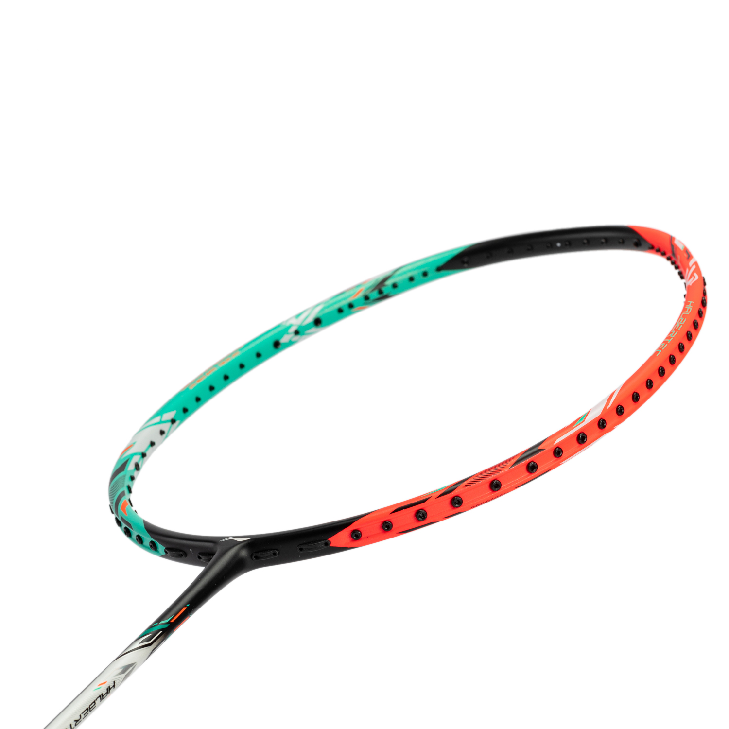 Badmintonracket HalberTec 7000 (4U) G6 turqouise/orange - unbespannt  - AYPU013-46