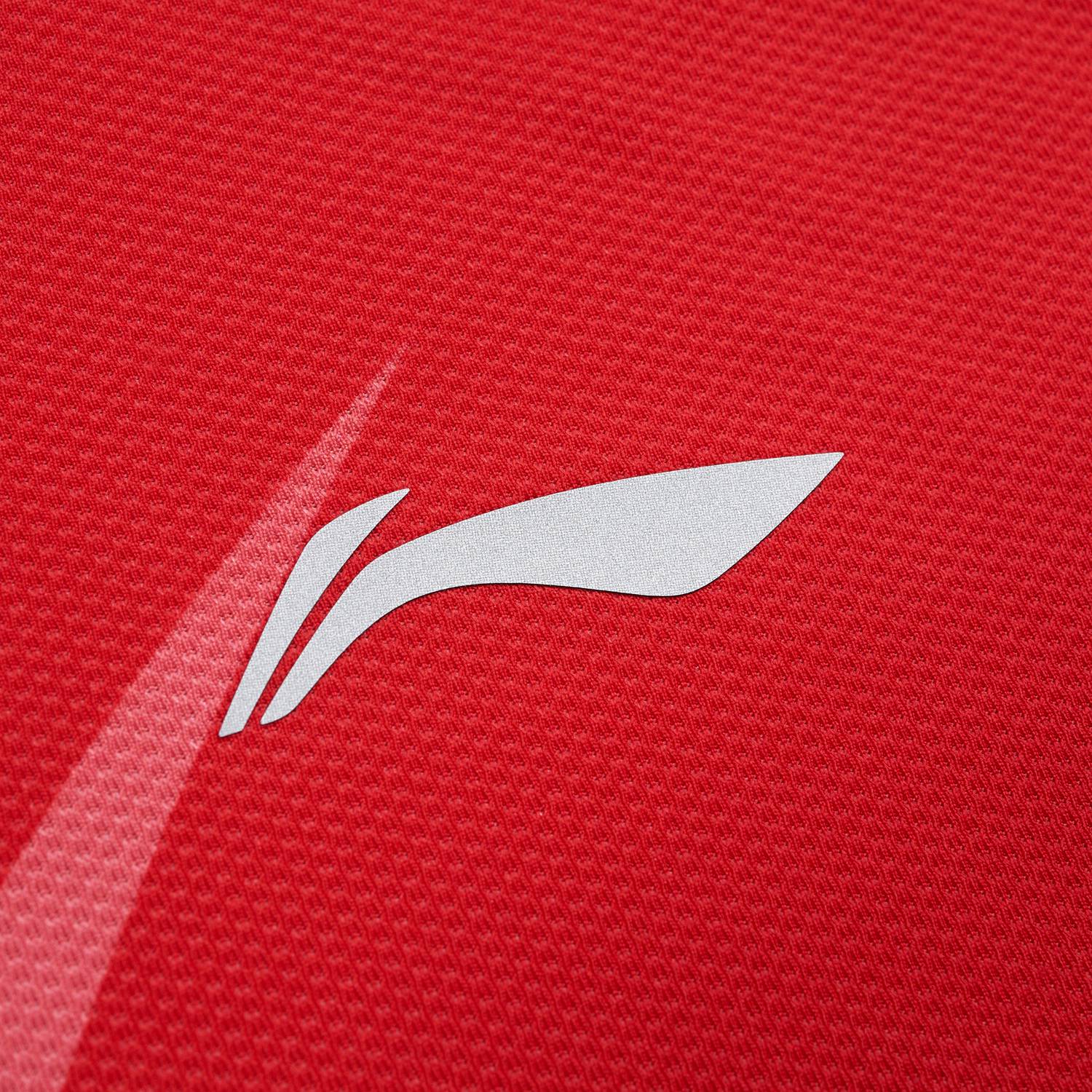 Tabletennis Men Team Competition-Shirt Topspin - red-black - AAYT031-6 4XS = 5XS EU
