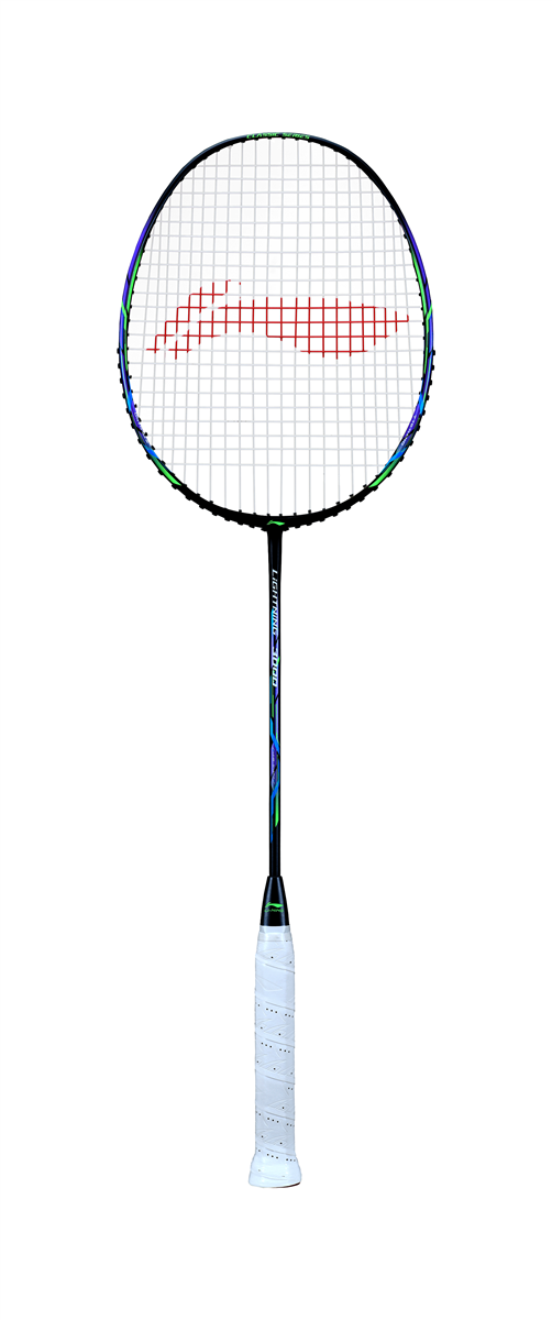 Badmintonschläger Lightning 3000 bespannt Grau-Schwarz - AYPQ132-3