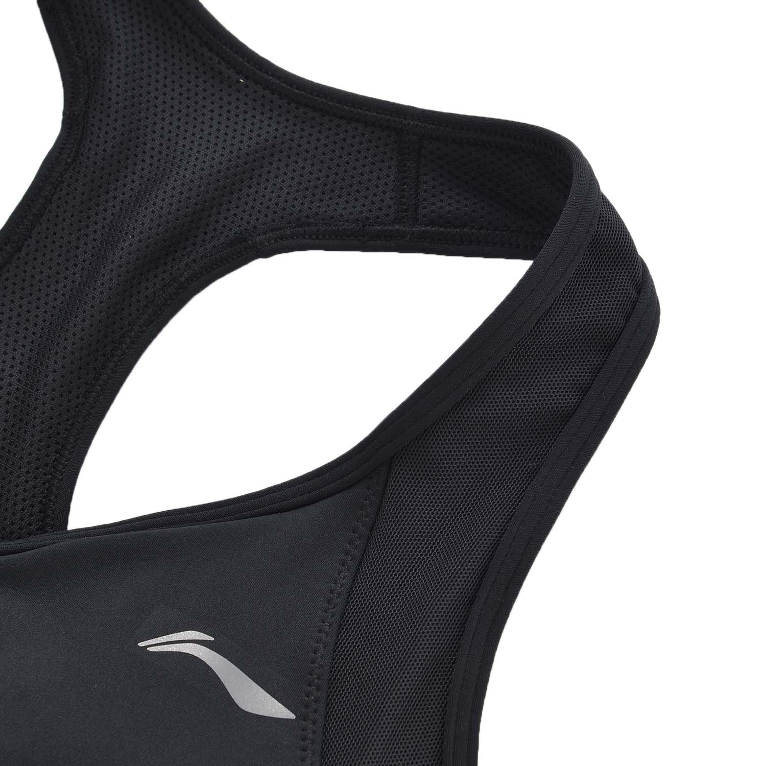 AUBP014-3 Sports Bra Tight Fit Standard Black XXL