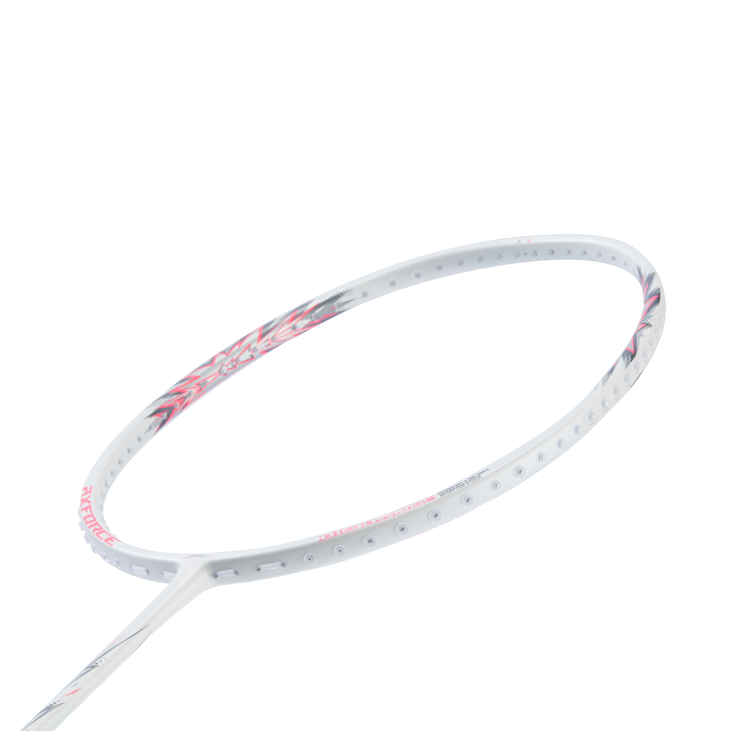 Badmintonracket AXFORCE BIGBANG (5U) White/Pink - unstrung - AYPU051-5