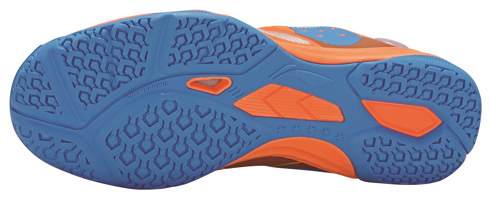 Professional Men Table Tennis Shoe Mountains - Orange-Blue - APPR017-2 EU 45 = US 11