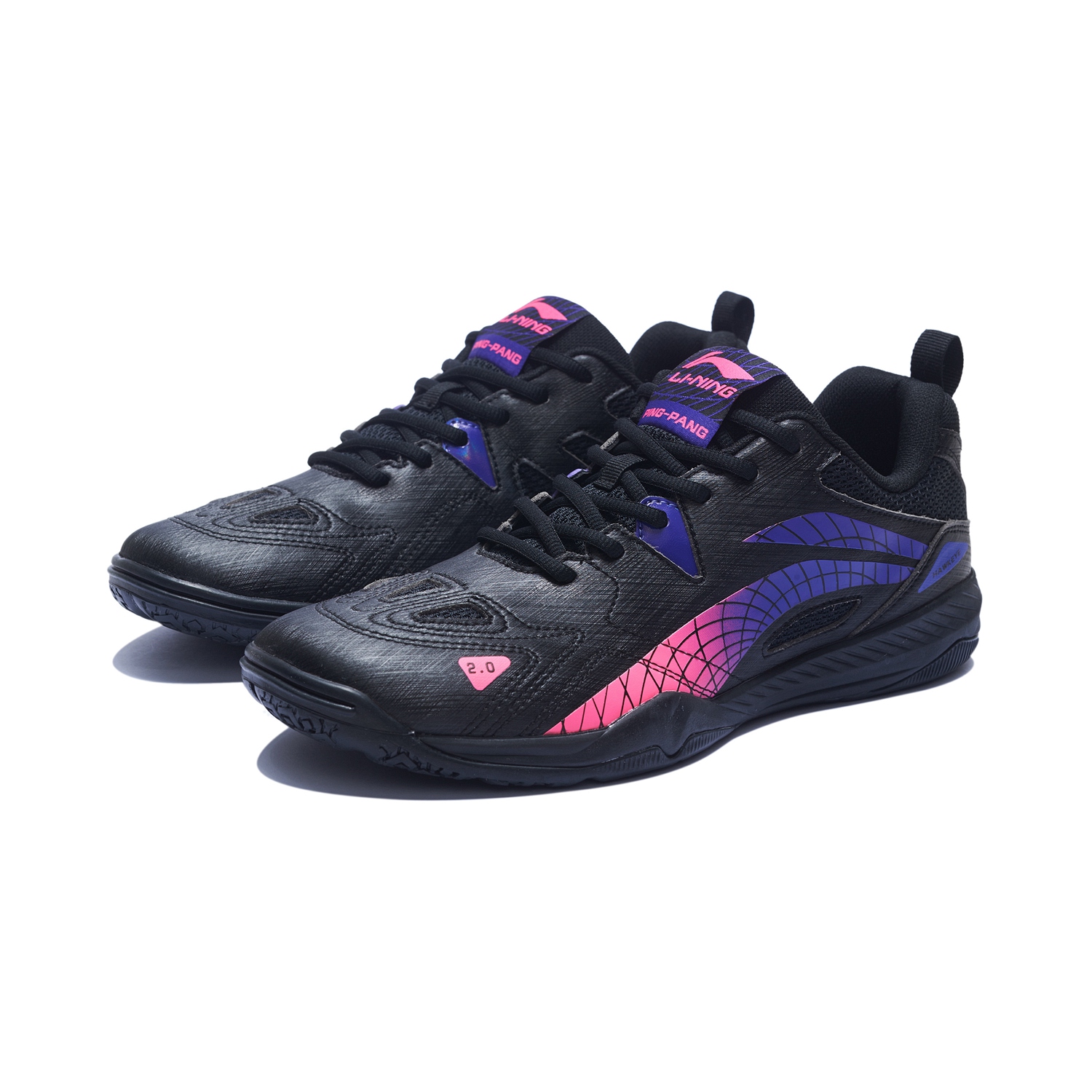 Unisex Tabletennis Competition&Training shoe Hawk Eye 2.0 - black - APTT005-7 EU 46 1/3 = US 12