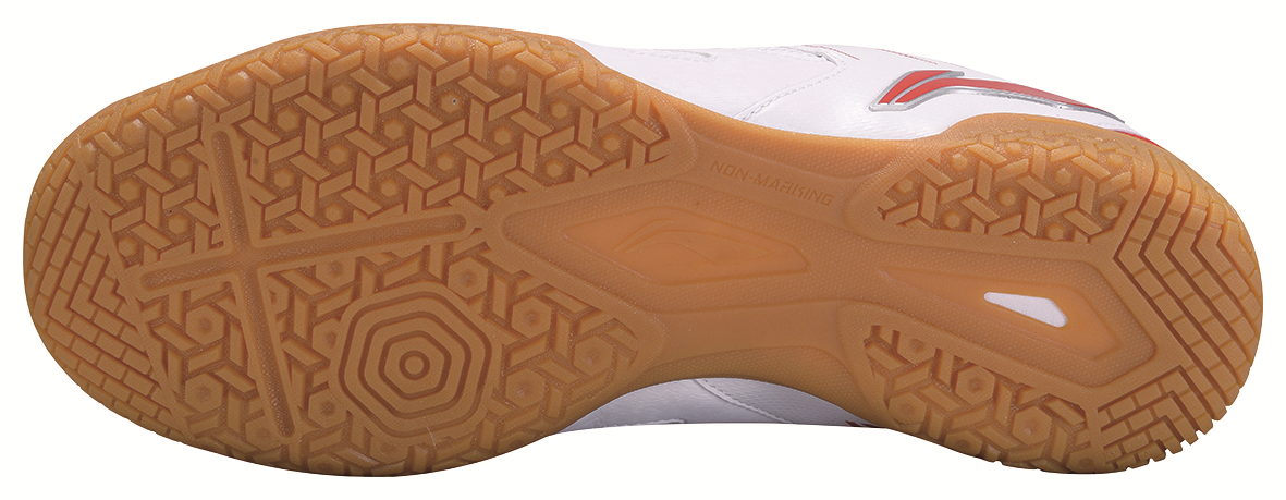 Men Table Tennis Training Shoe Hawk Eye - White/Red - APTP003-2 EU 43 2/3 = US 10
