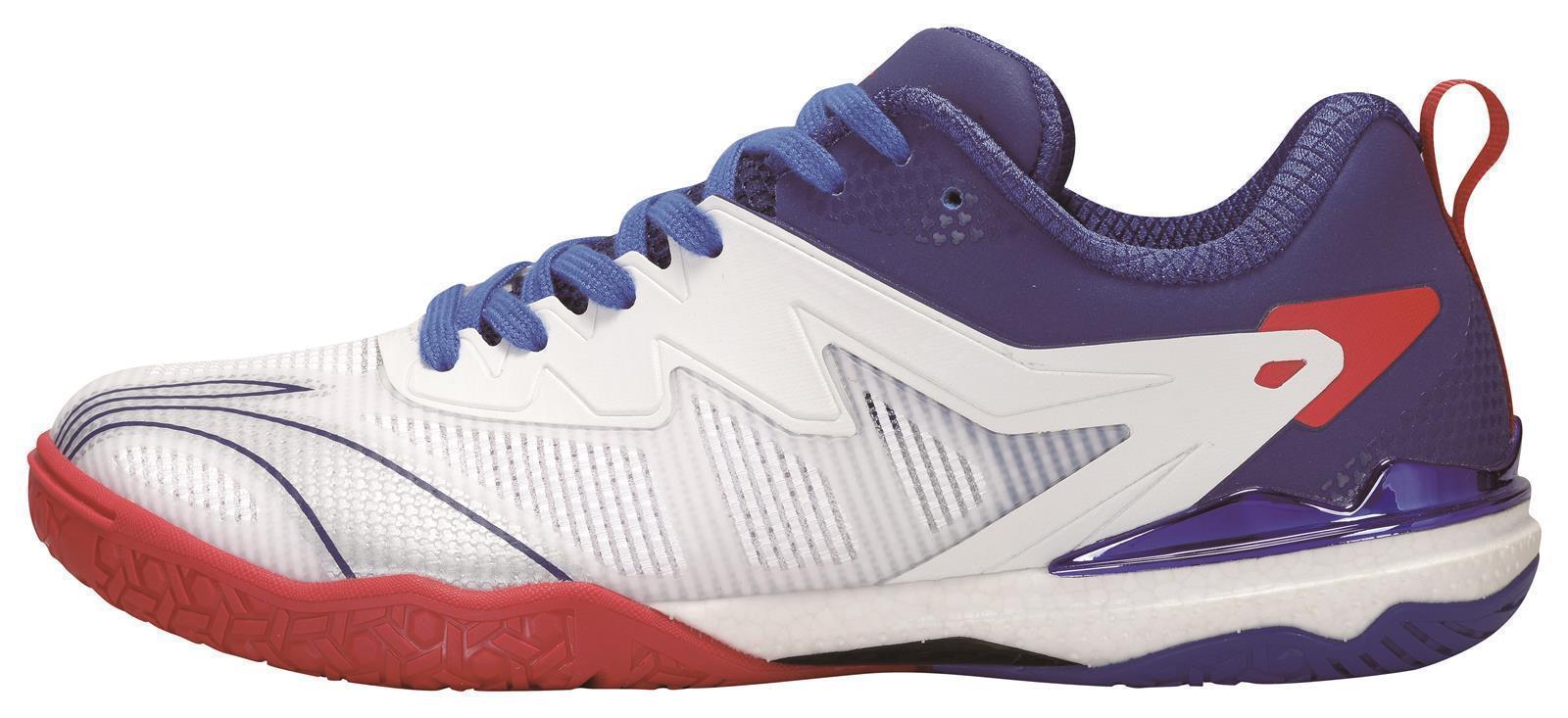 Professional Herren Tischtennis Schuh Qi Lin 2.0 - weiß/blau - APPR001-2 EU 46 1/3 = US 12