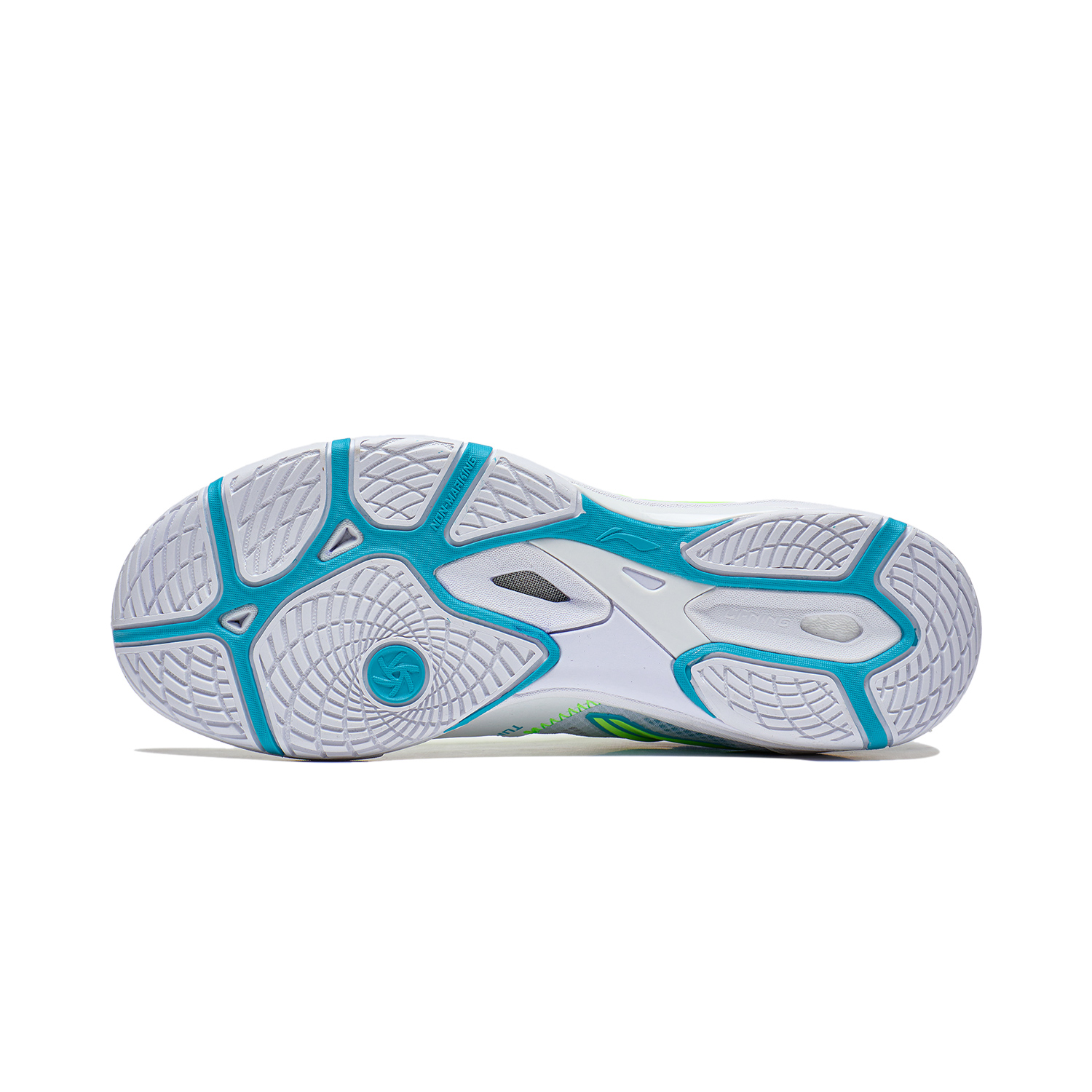 Unisex Tabletennis shoe Hawk Eye 2.0 Pro - white/light-blue - APPT009-6 EU 46 1/3 = US 12