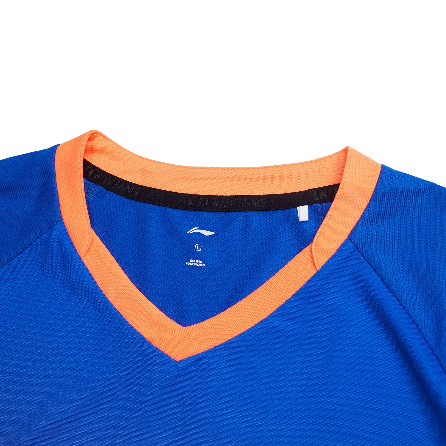 Tabletennis Men Team Competition-Shirt Topspin - orange-blue - AAYT031-2 4XS = 5XS EU