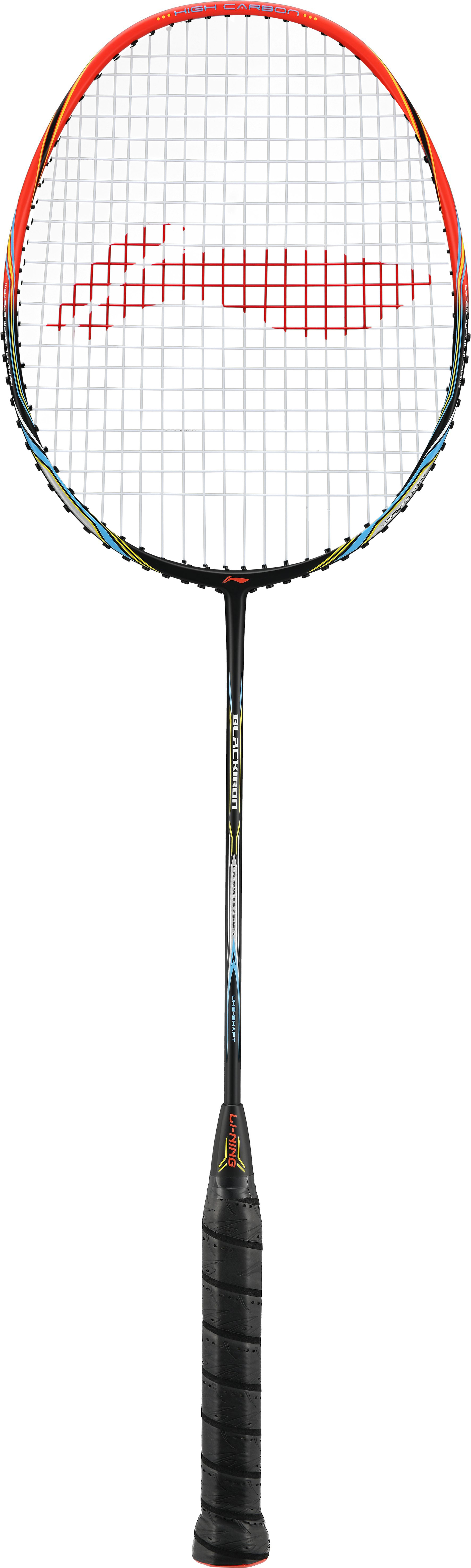 Badminton Racket BLACKIRON Black/Red (5U) unstrung - AYPT467-5