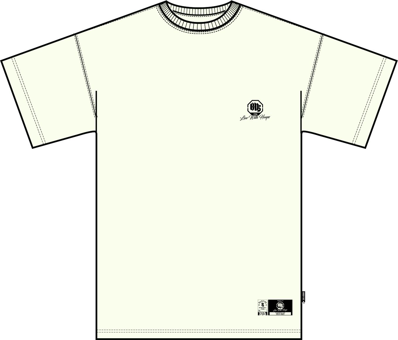 Unisex Basketball T-Shirt "BADFIVE" -No War- white - AHST281-1