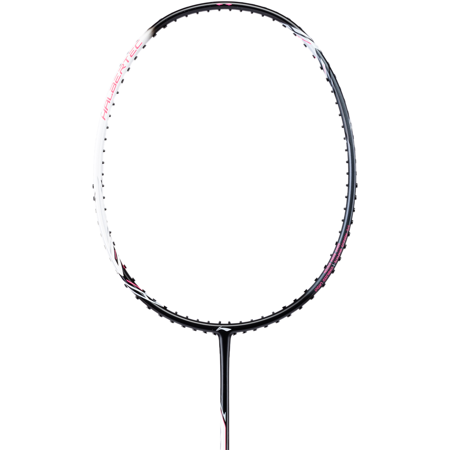 Badmintonracket HalberTec 2000 (4U) white/black - unstrung  - AYPT377-4