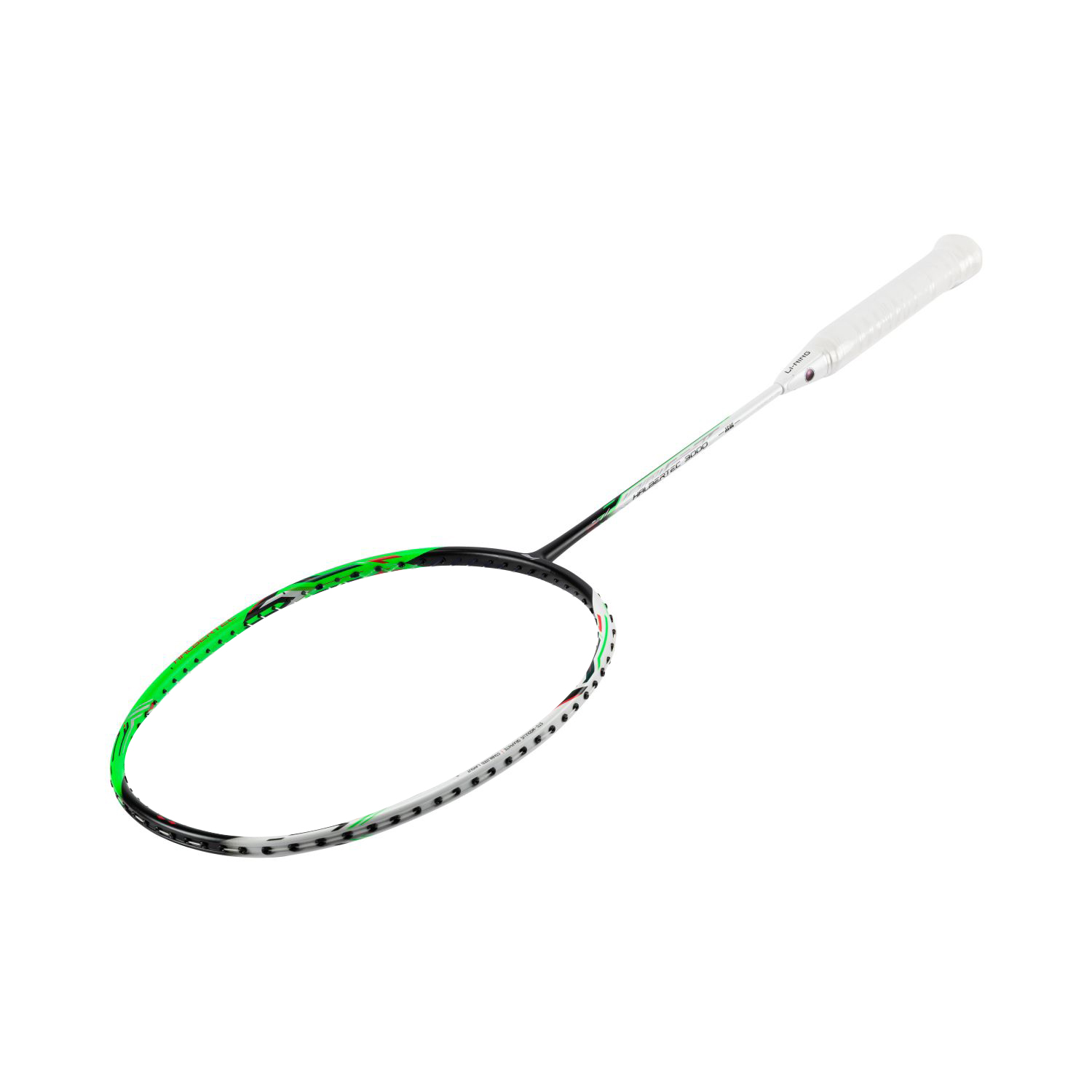 Badmintonracket HalberTec 3000 (4U) white/green - unstrung  - AYPV011-4